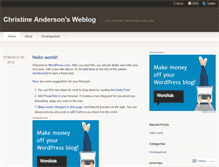 Tablet Screenshot of christineanderson.wordpress.com