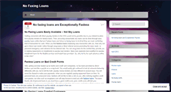 Desktop Screenshot of nofaxingloans.wordpress.com