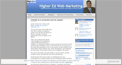 Desktop Screenshot of highedwebmarketing.wordpress.com