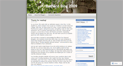 Desktop Screenshot of barnardblog2009.wordpress.com