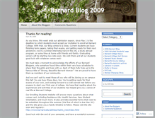 Tablet Screenshot of barnardblog2009.wordpress.com
