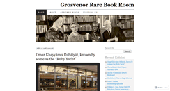 Desktop Screenshot of grorarebookroom.wordpress.com