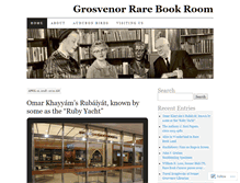 Tablet Screenshot of grorarebookroom.wordpress.com