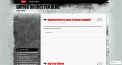 Desktop Screenshot of dayjoborchestra.wordpress.com