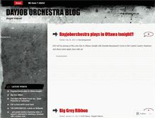 Tablet Screenshot of dayjoborchestra.wordpress.com