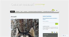 Desktop Screenshot of chiensdetraineaux.wordpress.com