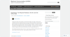 Desktop Screenshot of electroniccommunication.wordpress.com