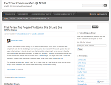 Tablet Screenshot of electroniccommunication.wordpress.com
