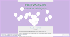 Desktop Screenshot of luckiestwoman.wordpress.com