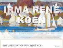 Tablet Screenshot of irmarenekoen.wordpress.com