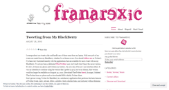 Desktop Screenshot of franarexic.wordpress.com