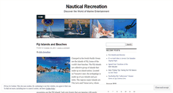 Desktop Screenshot of nauticalrecreation.wordpress.com