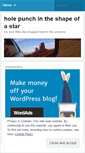 Mobile Screenshot of holepunchintheshapeofastar.wordpress.com