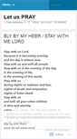 Mobile Screenshot of prayerweb.wordpress.com
