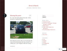 Tablet Screenshot of kevinisbored.wordpress.com