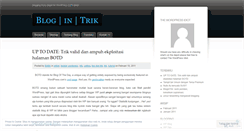 Desktop Screenshot of blogintrik.wordpress.com