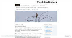 Desktop Screenshot of mapletonseniors.wordpress.com