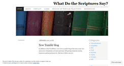 Desktop Screenshot of bibleblogg.wordpress.com