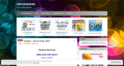 Desktop Screenshot of owfor3arab.wordpress.com