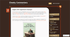 Desktop Screenshot of cheekycommentary.wordpress.com