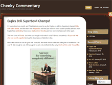 Tablet Screenshot of cheekycommentary.wordpress.com