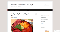 Desktop Screenshot of comeduemaiali.wordpress.com