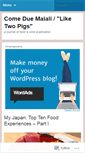 Mobile Screenshot of comeduemaiali.wordpress.com