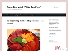 Tablet Screenshot of comeduemaiali.wordpress.com