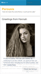Mobile Screenshot of parousiaband.wordpress.com