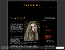 Tablet Screenshot of parousiaband.wordpress.com