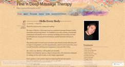 Desktop Screenshot of finendeepmassagetherapy.wordpress.com