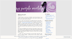 Desktop Screenshot of mypurpleworld.wordpress.com