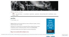 Desktop Screenshot of marinabrunoenmovimiento.wordpress.com