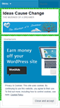 Mobile Screenshot of ideascausechange.wordpress.com