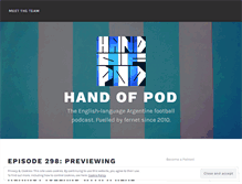 Tablet Screenshot of handofpod.wordpress.com