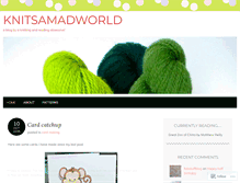 Tablet Screenshot of knitsamadworld.wordpress.com