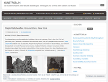 Tablet Screenshot of kunstforum.wordpress.com