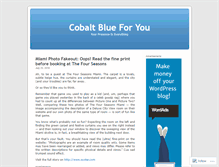 Tablet Screenshot of cobaltbluemarketing.wordpress.com