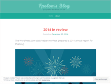 Tablet Screenshot of fpolom.wordpress.com