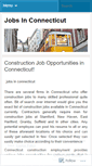 Mobile Screenshot of jobsinconnecticut.wordpress.com