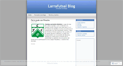 Desktop Screenshot of larrafutsal.wordpress.com