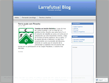 Tablet Screenshot of larrafutsal.wordpress.com
