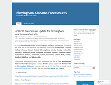 Tablet Screenshot of birminghamforeclosures.wordpress.com