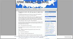 Desktop Screenshot of otaknakal.wordpress.com