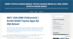 Desktop Screenshot of kredittoyotaavanzabekasi.wordpress.com