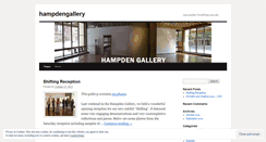 Desktop Screenshot of hampdengallery.wordpress.com