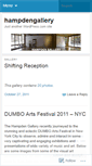 Mobile Screenshot of hampdengallery.wordpress.com
