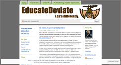 Desktop Screenshot of educatedeviate.wordpress.com