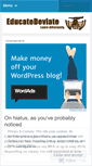 Mobile Screenshot of educatedeviate.wordpress.com