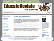 Tablet Screenshot of educatedeviate.wordpress.com